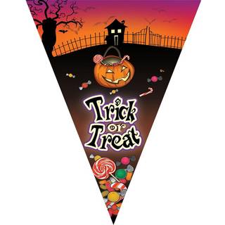 Kinderfreundliche Halloween Girlande mit Wimpel 5m