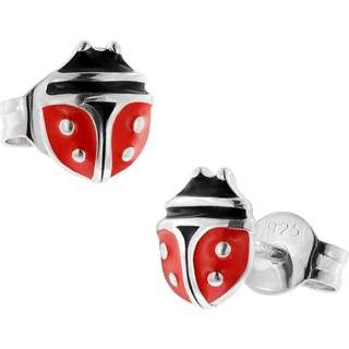 trendor 41645 Kinder-Ohrringe Silber 925 Glückskäfer Ohrstecker