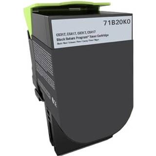 Lexmark 71B20K0 sort toner - Kompatibel