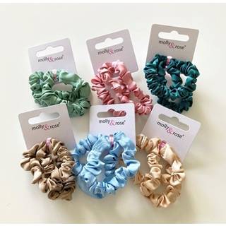 Molly & Rose Scrunchie i silke - PETROLEUM
