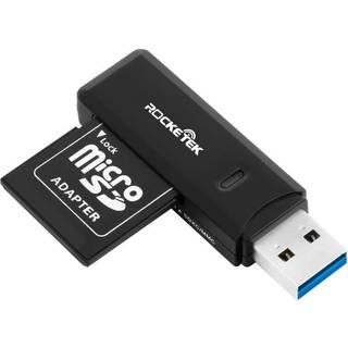 NÖRDIC USB 3.0 kortlæser 2 slot SD, MicroSD UHS-I