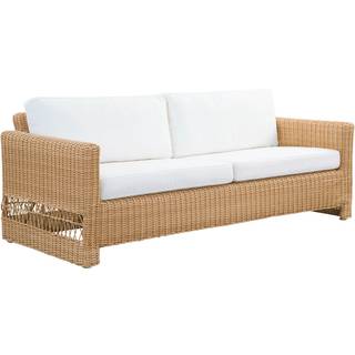 Sika Design, Carrie 3-seater sofa, seat- and back cushions B450 Tempotest White Outdoor & Indoor