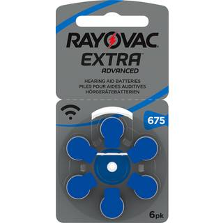 Rayovac Høreapparatbatterier Blå 675P 6-pakke