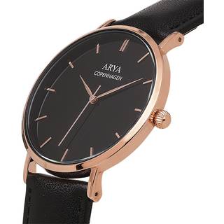 Arya Copenhagen Ethereal - Rose Gold Sort Læder Herreur