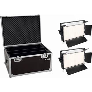 Eurolite Set 2x LED PLL-360 3200K Panel + Case TILBUD NU