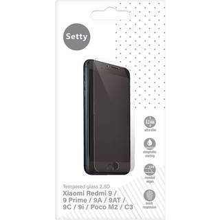 Xiaomi Redmi 9 / 9A / 9AT / 9C Setty Skærmbeskyttelse Hærdet Glas - Case Friendly - Gennemsigtig