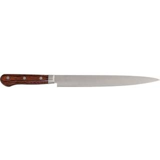 Suncraft Senzo Clad Sashimimesser 24 cm - AUS-10 Stahl - Griff Pakkaholz - Braun,Silber