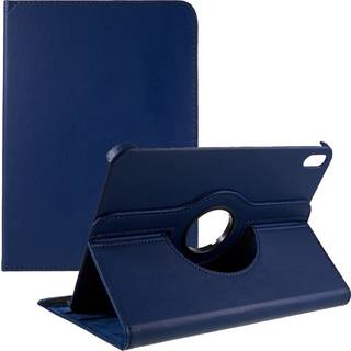 EIDERWOOD iPad 11" (2025) / iPad 10.9" (2024/2022) Klassisk Læder Flip Cover m. 360⁰ Ståfunktion - Blå
