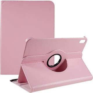 EIDERWOOD iPad 11" (2025) / iPad 10.9" (2024/2022) Klassisk Læder Cover m. 360⁰ Ståfunktion - Lyserød
