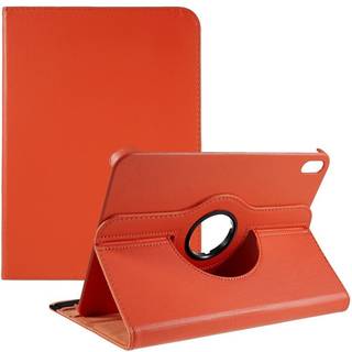 EIDERWOOD iPad 11" (2025) / iPad 10.9" (2024/2022) Klassisk Læder Cover m. 360⁰ Ståfunktion - Orange