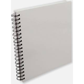 Kvadratisk Spiralfotoalbum Hvid - 25x25 cm (80 Hvide sider / 40 ark)