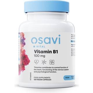 Vitamin B1, 100 mg - 120 veganske kapsler