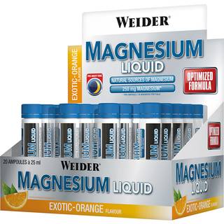 Weider - Magnesium Flydende, Eksotisk Appelsin - 20 x 25 ml