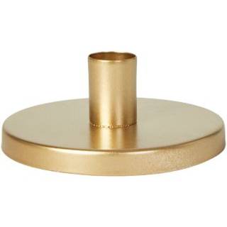 Lysestage Krone Metal Guld Ø.11 cm