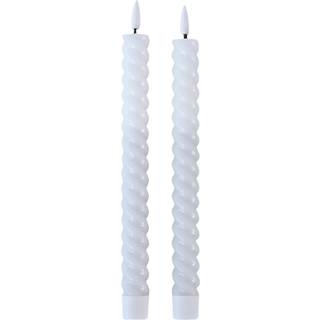 Stock Snoet LED Kronelys 25 cm. 2pk