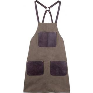 Carlo Sandhamn Forklæde - Grøn/Læder