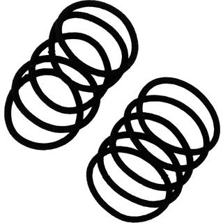 Ibero Hair Tie With Bamboo Fiber 10 pcs
