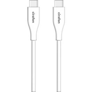 Cirafon Cm-scc20w Usb-kabel 2 M Usb 1.0 Usb C Hvid 2m. Usb C Usb C Hvid