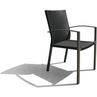 Nevada havestol – sort polyrattan