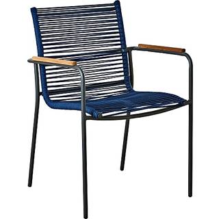Mood Classic Rope havestol antracit/blå