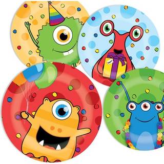 Haza Witbaard Monster Party plates 8 pcs.