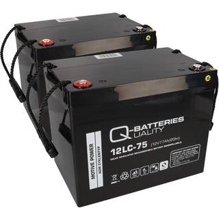 Q-Batteries 12LC-75 12V 77Ah deep cycle AGM batteri - Forbrugsbatteri