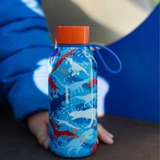 Quokka Solid Kids termoflaske med strop Dinosaur 330 ml - 330 ml