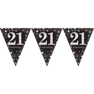 Vimpelguirlande 21 år Sparkling