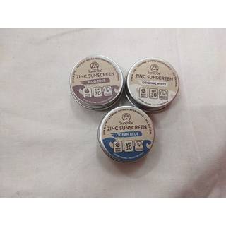 Suntribe Mini Zinc Sunscreen Beskyttende mineral ansigts- og kropscreme SPF 50 Ocean Blue 15 g - 15 g