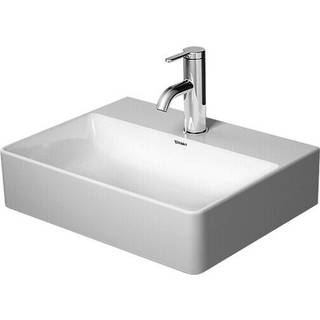 Duravit DuraSquare Håndvask m/slebet underkant uden Hanehul 450 mm m/wondergliss