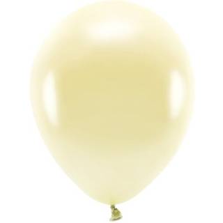 100 stk. Økologiske balloner metallic creme 12" – Biologisk nedbrydelig festpynt