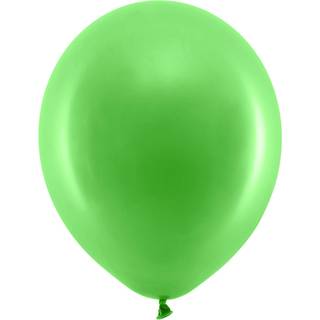 10 stk. Latexballoner grønne 12" - Perfekt til fest og heliumbrug