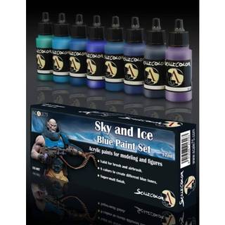 Sky And Ice Blue Paint Set (8x17ml)