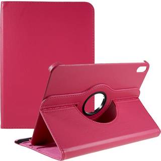 EIDERWOOD iPad 11" (2025) / iPad 10.9" (2024/2022) Klassisk Læder Flip Cover m. 360⁰ Ståfunktion - Rose