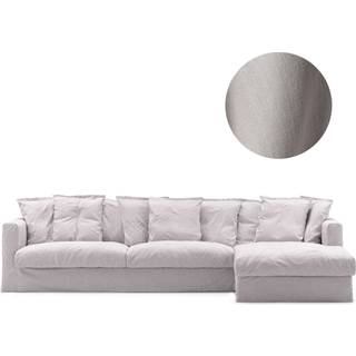 Decotique Betræk Til Le Grand Air 3-personers Sofa Divan Højre - Møbelbetræk Hør Misty Grey - 11001688