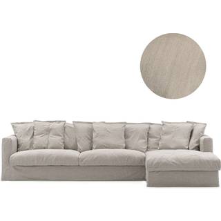 Decotique Betræk Til Le Grand Air 3-personers Sofa Divan Højre - Møbelbetræk Hør Future Grey - 11001789