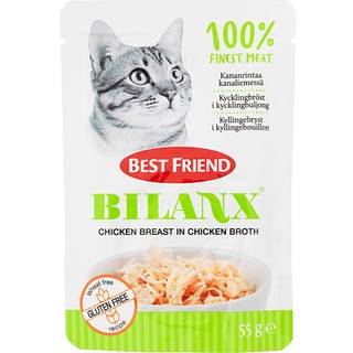 Best Friend 6 x Tilskudsfoder Katte Kyllingebryst