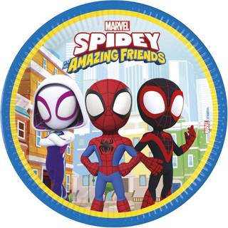 Spidey and friends paptallerkner 23 cm
