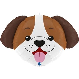 Hundehoved Folieballoner 33″ – 84 cm fra det berømte italienske firma Grabo!
