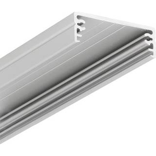 1m aluprofil WIDE24 G/W - Ubehandlet aluminium, påbygning, LED skinne