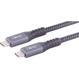 USB 4.0 Gen 3x2 kabel (USB-C) - Textile - 40 Gbps - 0.50 m