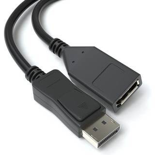 DisplayPort 1.2 forlængerkabel - 4K - 60Hz - 1 m