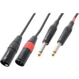 Cable 2xXLR Male-2x6.3 Mono 1.5m "B-STOCK" TILBUD NU