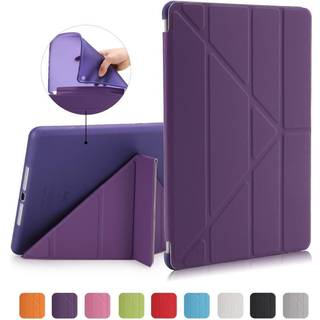 iPad (2018) / iPad (2017) Cover - Fleksibelt Origami Cover - Lilla