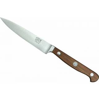 Güde Franz Güde Spickmesser 10 cm - CVM-Messerstahl - Griffschalen Pflaumenholz - Braun,Silber