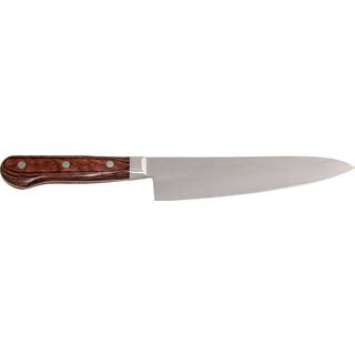 Suncraft Senzo Clad Kochmesser 21 cm - AUS-10 Stahl - Griff Pakkaholz - Braun,Silber