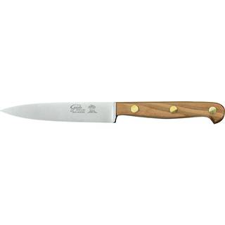 Güde Karl Güde Spickmesser 10 cm - CVM-Messerstahl - Griffschalen Pflaumenholz - Braun,Silber