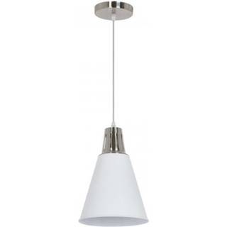 V-Tac moderne pendellampe - Krom + hvid sandblæst, Ø22 cm, E27