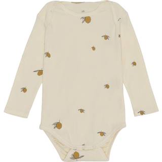 Langærmet Body, Lemon, 80 cm