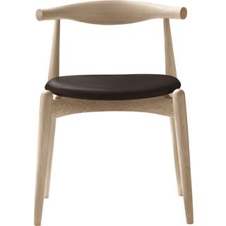 Carl Hansen - CH20, Vitoljad Ek, Lädergrupp B Thor - 306 - Spisebordsstole - Hans J. Wegner - Træ farvet - Træ